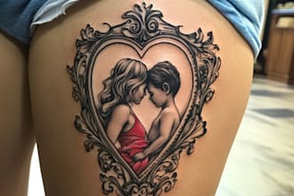 create a profesional tribal tattoo design