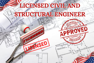 review and stamp as a licensed civil and structural engineer in florida