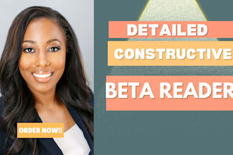 beta read your memoir, self help book, horror, romance, or ya novel