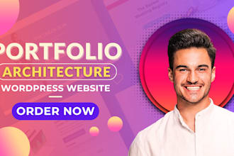 create architecture portfolio website, personal portfolio or personal website