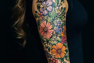 create your dark and gothic custom tattoo
