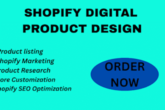 setup shopify digital product store etsy digital store stan store marketing