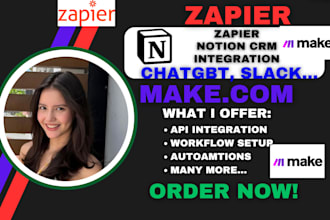 slack chatbots notion monday crm integration stripe docusign inetgration zapier