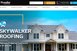 roofing website construction plumbing hvac  roofing website