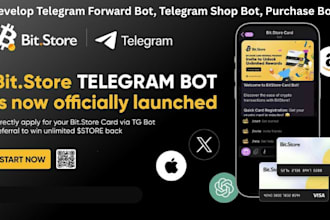 develop telegram forward bot telegram shop bot, purchase bot