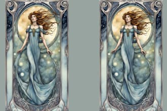 draw tarot cards, oracle decks, guidebooks, custom tuck boxes, card game design