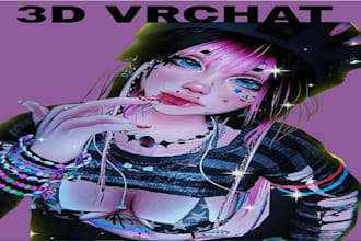 create a vr character vtuber vrchart  furry avatar, virtual reality furry nsfw