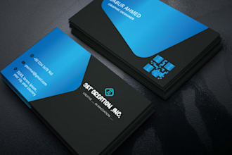 custom double sided business cards for print or digital use