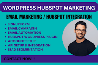hubspot email marketing hubspot wordpress marketing integration email automation