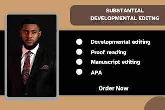 provide substantive editing, apa, mla, and book editing