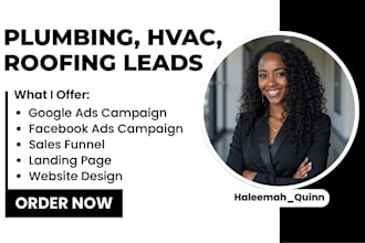 plumbing local business  roofing hvac lead generation plumbing website