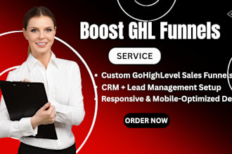be your ghl expert for your sales funnel and landing page