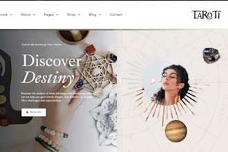 build squarespace astrology website esoteric vedic horary reiki spiritual site