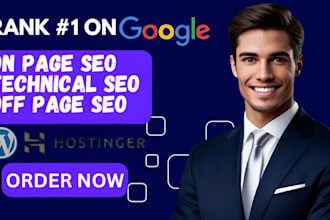 fix on page SEO issues on your hostinger wordpress website for better visibility