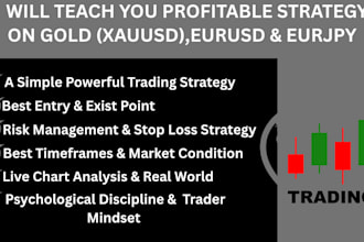 teach you my profitable forex trading strategy on eurjpy gbpusd gold