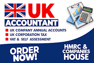 be your uk accountant and file uk company annual accounts and corporation tax
