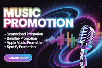 do music promotion on spotify,bandlab,apple music,soundcloud utimate music viral