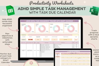design excel goggle spreadsheet dashboard for adhd travel finance budget planner