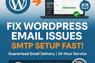 fix wordpress email not sending  SMTP setup in 24 hours