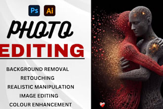 do photoshop photo manipulation, photo retouching, image edit, color correction