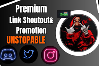 promote and shoutout, share link website product to 300m twitter, ig, tiktok uk