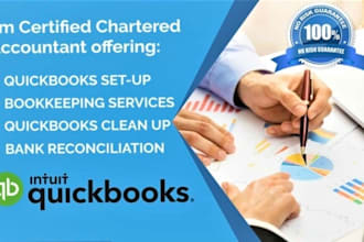 be your professional bookkeeper and using quickbooks