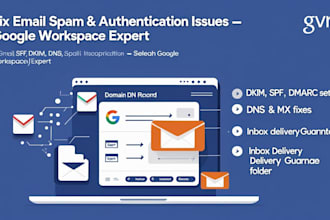 fix dkim, dns, dmarc of google workspace fix email spam ,send or receiving issue