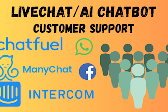 create facebook messenger whatsapp ai chatbot using manychat chatfuel intercom