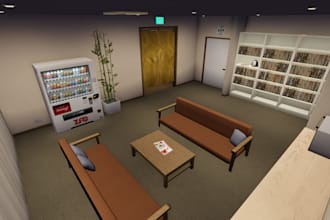 make highly interactive vrchat world, vr chat world, vr world, vrc world, 3d vrc