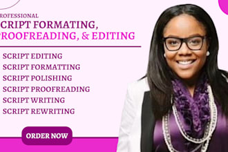 edit, format, rewrite your screenplay movie script tv series in final draft