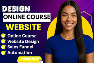 do online course website, sales page, kajabi website, podia, thinikific website