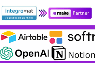 airtable automation, make com automation make integration with open ai pabbly va
