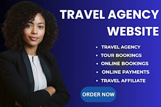 generate travel agency leads develop hotel resort landing page travels website
