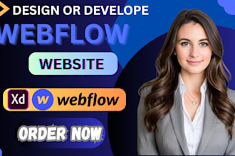 create a responsive webflow website or landing page figma to webflow design