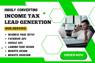 generate income tax leads tax preparation financial advisor bookkeeping leads