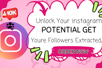 extract your instagram followers list to excel CSV