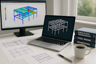provide structural design in steel or concrete systems