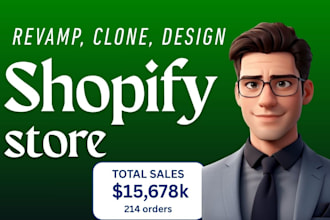 revamp shopify, clone shopify, or migrate shopify using gempages, pagefly