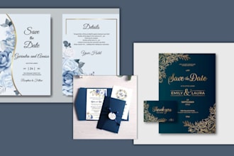 design custom wedding invitation editable canva design templates greeting card
