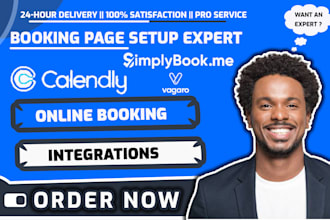 setup simplybook me acuity scheduling, calendly, vagaro booking appointment