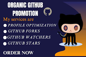 do github, github promotion star, fork, watchers, organic