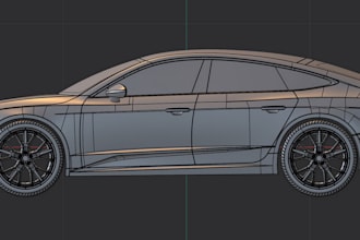 do 3d car modeling, assetto corsa, sports car, vehicle models for gta, fivem