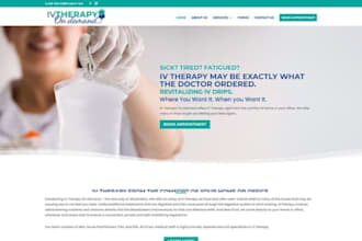 iv hydration website iv therapy website medical website iv hydration landing pag