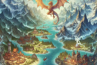 do a fantasy map for your novel, boardgame or dnd