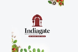 design food restaurant dessert ice cream logo