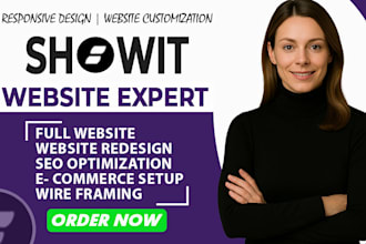 design or customize your showit website or template with SEO