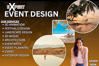 design large landscapes events, festivals, resorts and parks