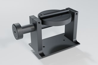 create 3d model and rendering for mechanical part