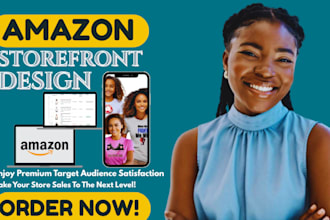 create professional amazon brand store, and amazon storefront design