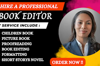 edit, proofread and format your picture book children story rhyming middle grade